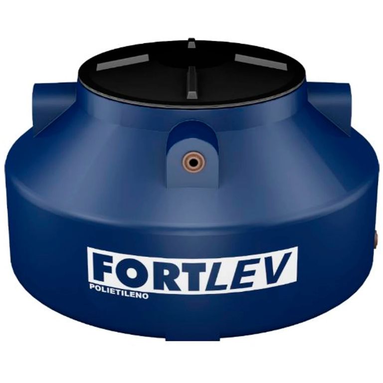 Caixa d'Água 310L Polietileno Tampa Rosca Azul Fortlev