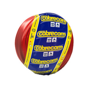 Cabo Flexível 1,5mm 100m Vermelho 750V Cobrecom