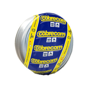 Cabo Flexível 4mm 100m Branco 750V Cobrecom