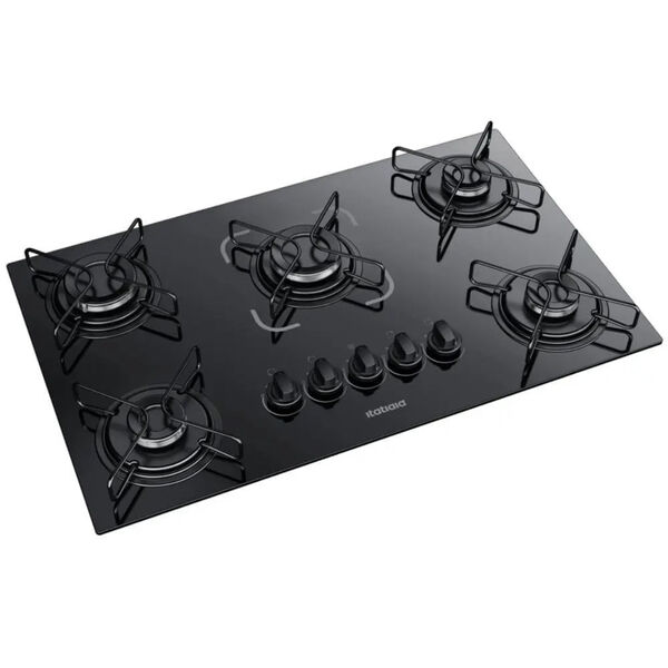 Cooktop Itatiaia 5 Bocas Essencial Preto Bivolt