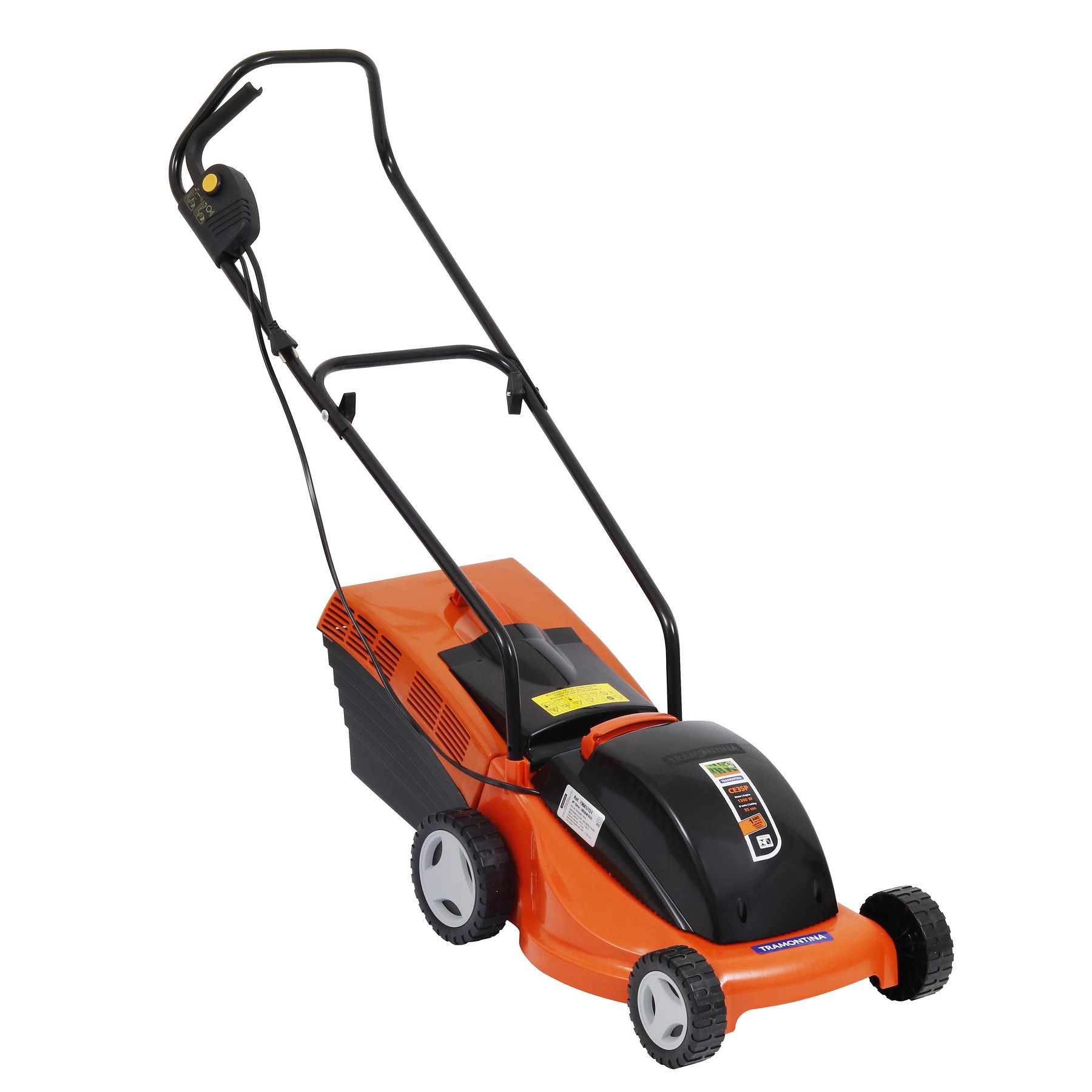 Cortador de Grama Elétrico Tramontina CE35P 1300W 110V Corte de 35cm e Recolhedor de Grama